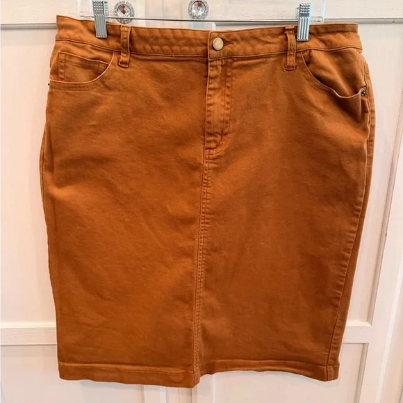 Size 16 Womens Denim Pencil Skirt - Picture 1 of 3
